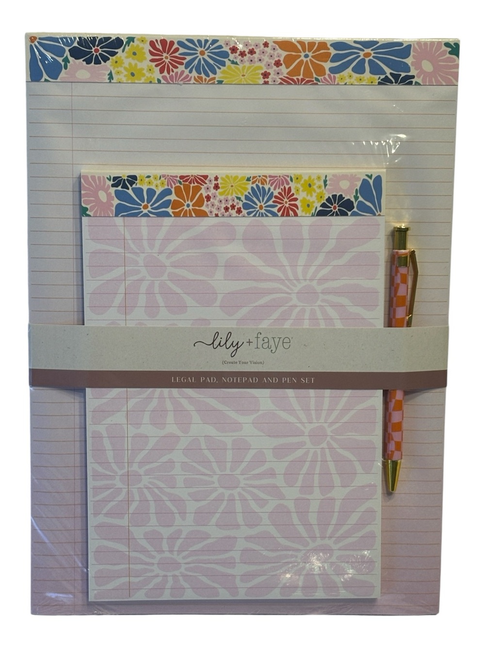 Lily + Faye Legal Pad Notepad and Pen Set